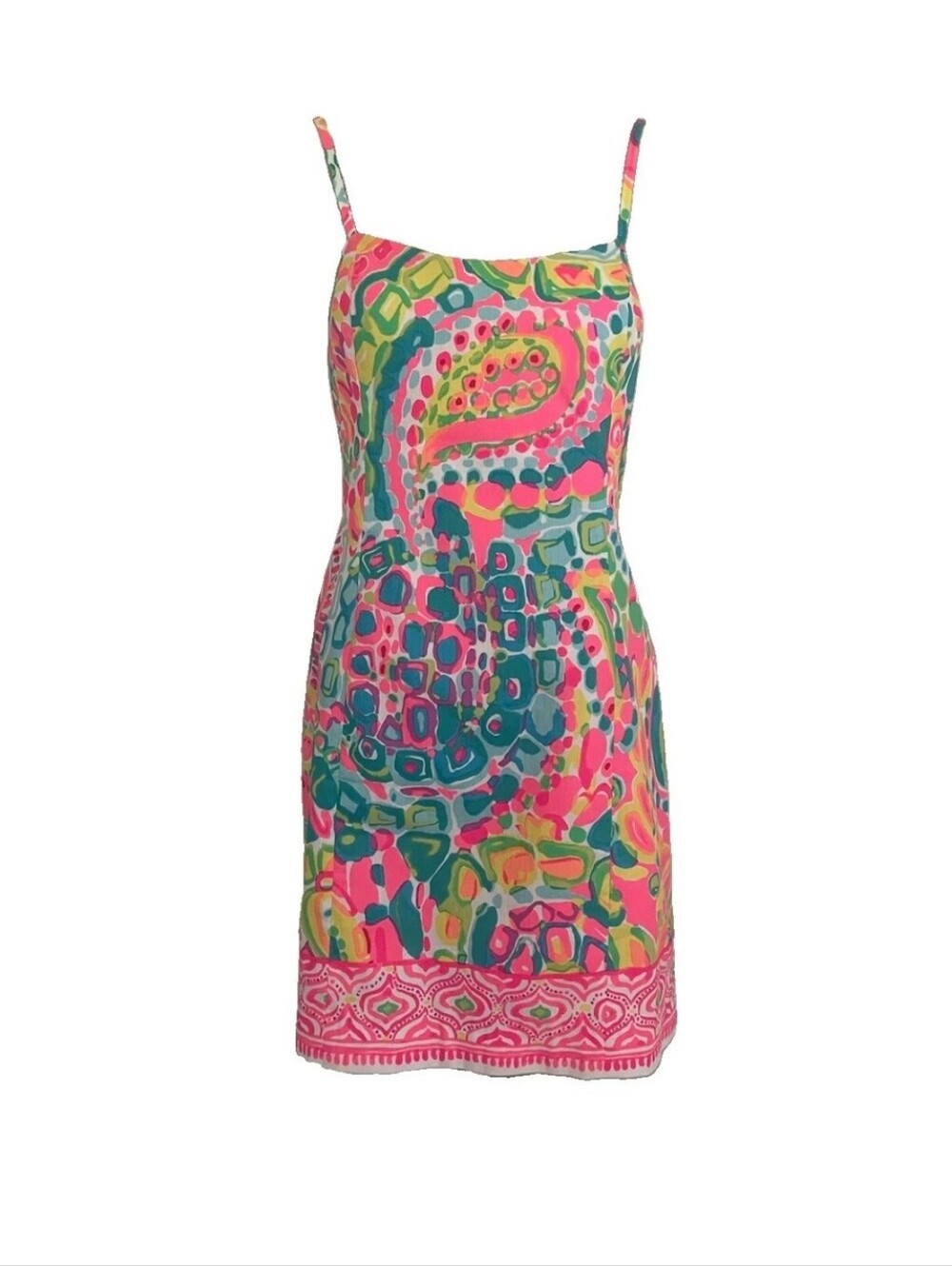 Lilly Pulitzer Shelli Dress "Come Out Of Your Shell" Print Size 8